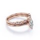 thumbnail image 2 of Anillo solitario de talla marquesa JeenMata 1.75 quilates Baño de Oro Rosa de 18 K sobre Plata, 2 of 5
