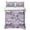 Purple,White,Pink, variant on Quilts King Size Bedding Set, White Crane Lightweight Quilted Comforter, Pink Chery Blossom Vintage Pine Banches Cloud Soft Reversible Bedspread Coverlet with Pillow Covers for All Season, 96" x 106"