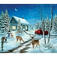 thumbnail image 2 of SUNSOUT INC - Unexpected Christmas Guests - 550 pc Jigsaw Puzzle by Artist: Penney Elaine - Finished Size 15.5" x 18" Christmas - MPN# 61815, 2 of 5