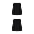 thumbnail image 2 of Minnieouse Pantalones cortos de verano Pantalones sueltos Ropa de mujer Hasta la rodilla Atractivo Moda Forma del cuerpo Piel Cerrar Moda Type3 NO3, 2 of 6