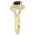 thumbnail image 3 of Everly Women's Garnet and Topaz Yellow Gold Plated Ring, 3 of 7