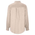 thumbnail image 6 of Fnooota Womens Button Down Shirts, Long Sleeve Casual Solid Color Fall Tops Beige Size XL, 6 of 9