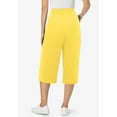 thumbnail image 2 of Woman Within Plus Size Petite Elastic-Waist Pull-On Knit Pocket Capri Pants, 2 of 6