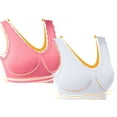 thumbnail image 5 of Lovskoo 2Pc Women's Sports Bra Lace Cami Bra Wireless Tank Top Bra Comfortable Everyday Bras For Women Leisure White, 5 of 9