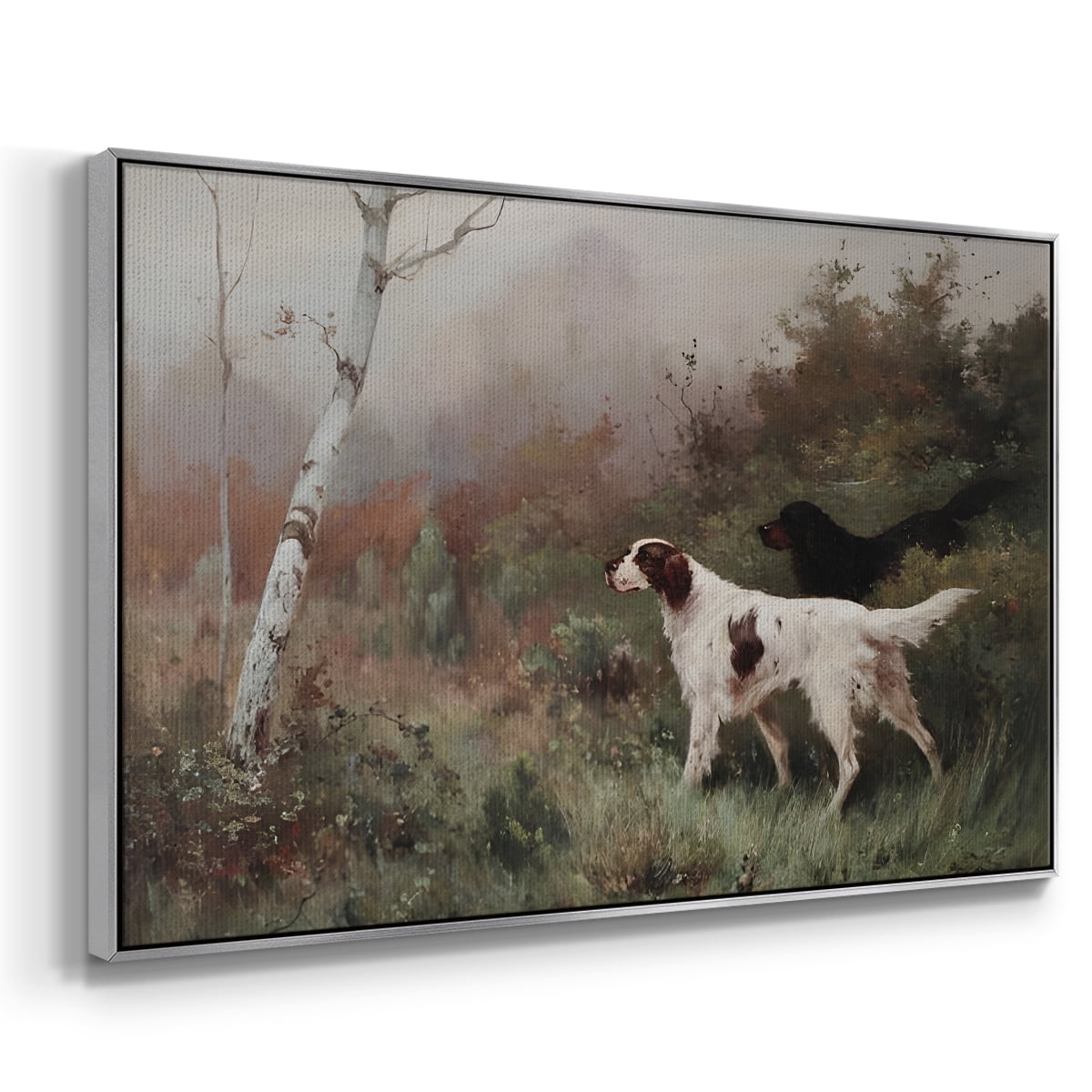 Vintage Landscape-CCLIX By Wexford Home Framed in Silver Wood Gallery Wrapped Canvas 17 in. x 25 in.