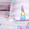 thumbnail image 4 of Boston Linen Co. Magical Unicorn Kids Duvet Cover Set, 100% Cotton Bedding Set 2 Piece for Boys and Girls, Ultra Soft and Breathable Duvet Cover with Cute Cartoon Printed, 4 of 8