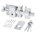 thumbnail image 1 of "Cerradura De Barra Chapas Para Puertas Seguridad, Derecha Cromado Lab.G, Plateado ", 1 of 5