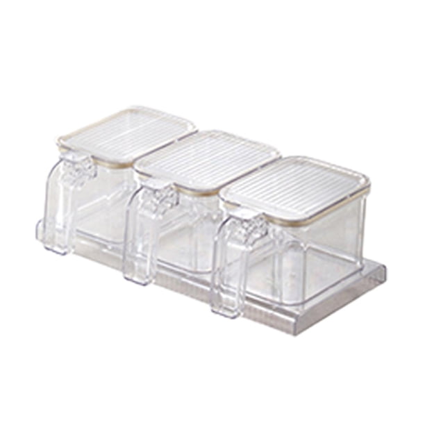 Tarro de condimentos con tapa, Base de cuchara, organizador de especias reutilizable, ollas de especias de cocina para restaurantes, mostrador de Café