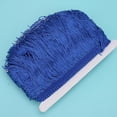 thumbnail image 4 of Borlas con flecos de encaje para vestido latino, ropa de escenario, zapatos, manualidades, cortina, accesorios de bricolaje, 14 cm (5,5 pulgadas), azul real, 4 of 8