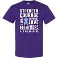 thumbnail image 3 of Inktastic ALS Awareness Strength Courage Support T-Shirt, 3 of 5