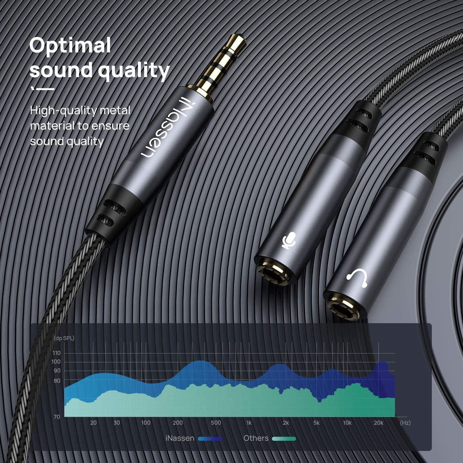 4 pole audio splitter