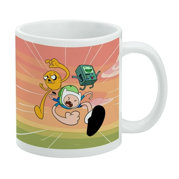 Adventure Time Finn and Jake Attack Friends White Mug