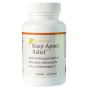 Nature’s Rite Sleep Apnea Relief™, 30 Capsules – All-Natural Herbal Supplement – Natural Relief for Sleep Apnea – Nighttime Sleep Aid – A