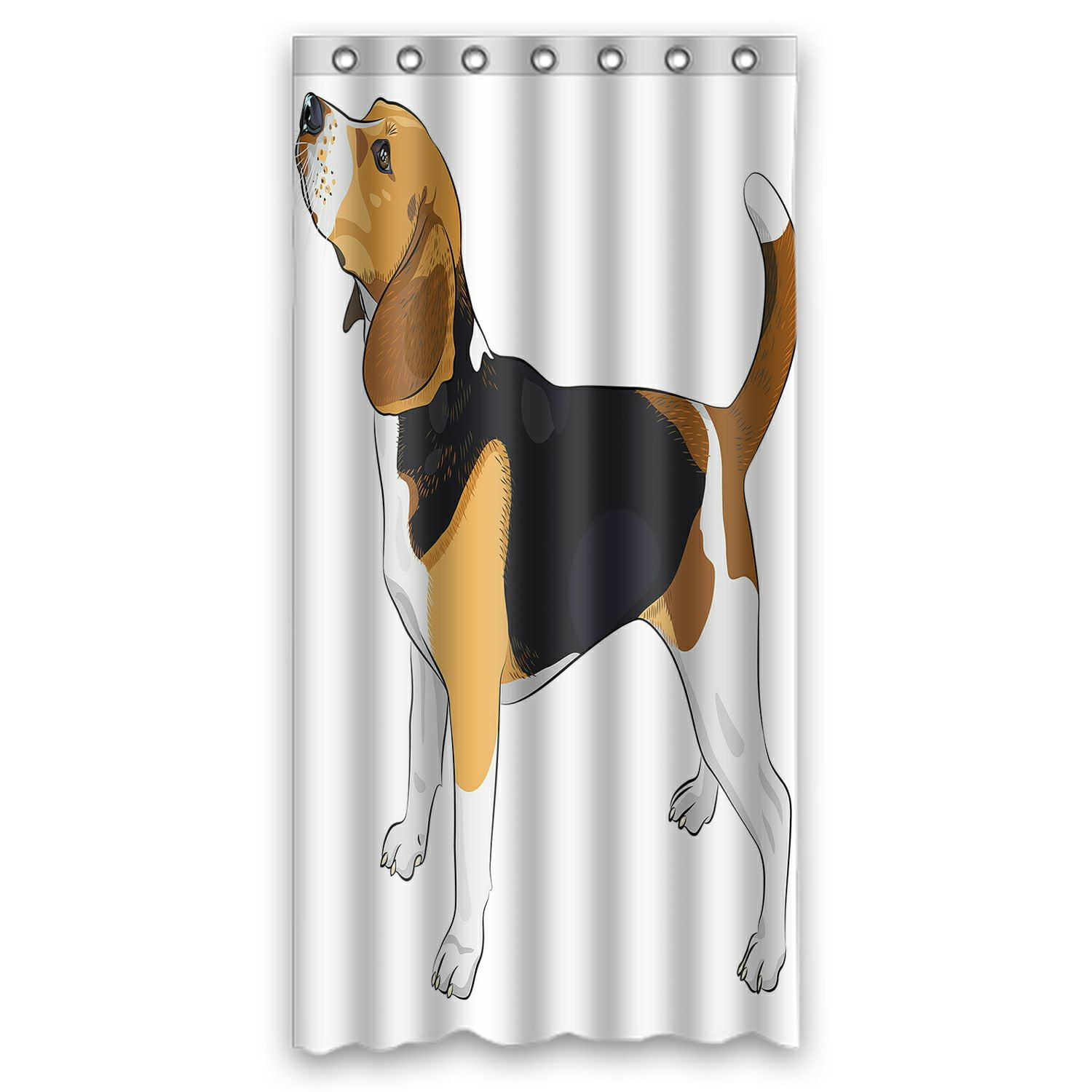 ABPHQTO Dog Beagle Breed Waterproof Polyester Shower Curtain and Hooks