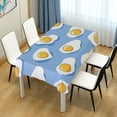 thumbnail image 4 of Yayeee Tablecloths 54" x 54" Rectangle Wrinkle Resistant Party Table Cover, Playful Fried Eggs, 4 of 8