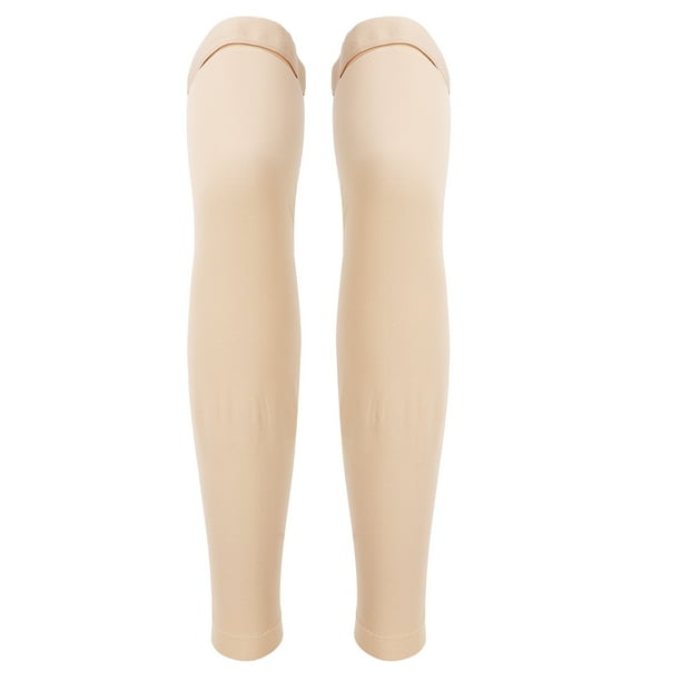 Mangas de compresión para piernas completas de 23 a 32 mmHg que protegen las piernas, mangas largas para muslo, rodilla y pantorrilla.