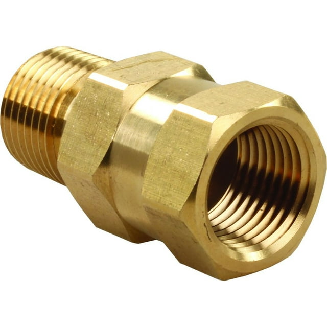 JR Fresh Water Check Valve 62195 Bi-Directional Flow; 1/2 Inch MPT x 1/2 Inch FPT; Lead Free Brass
