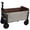 Beige Brown, variant on MAYEERTY Strap Collapsible Wagon Cart, 225LBS Heavy Duty, 360° Swivel Wheels & Strapping System, Purple for Camping Shopping Garden