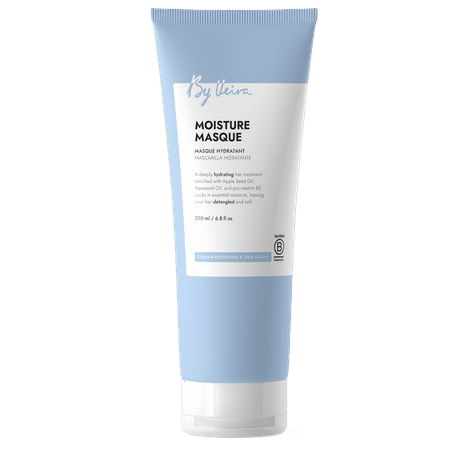 By Veira, Moisture Hair Mask 6.8 Fl Oz, For Frizzy/Dry Hair, Provitamin B5 & Rapeseed oil for Moisturising & Great Shine, Colour preserving, 100% vegan & Sulphate/Silicone free
