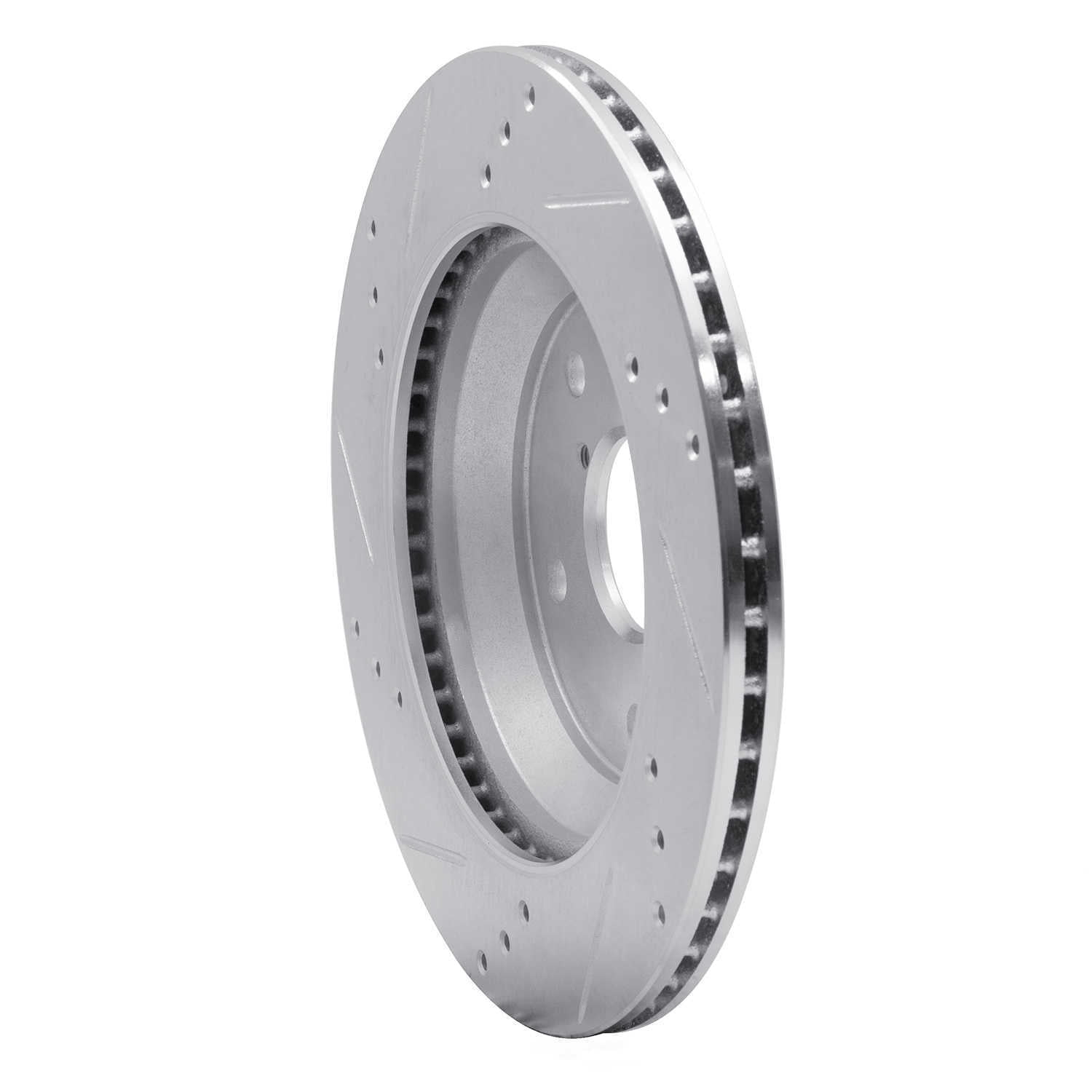 Dynamic Friction Company 631-13046R DFC Brake Rotor - Drilled And Slotted - Silver