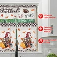 thumbnail image 5 of Fall Kitchen Curtains 3 Piece Set Football Curtains Cute Gnomes Valance & Tiers for Kitchen Home Cafe Indoor 36 Inch Short Window Curtain Over Sink Window Farmhouse Fall Decor, 5 of 6