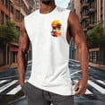 thumbnail image 3 of Pullover de Moda Casual para Hombres Cuello Redondo sin Mangas Suelto Primavera Y Verano, 3 of 5