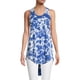 thumbnail image 3 of Elevenparis Mujer High Low Racerback Tank Top azul S, 3 of 4
