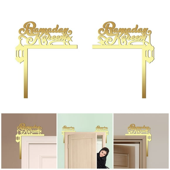 Boreal Craft Golden Text Door Corner Decoration Classic Pattern Door Corner Decoration Frame Decoration Porch Garden Home Indoor Outdoor Doors And Windows Unlit Christmas Garland 12 Ft
