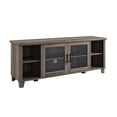 thumbnail image 4 of Woven Paths Transitional Glass Door TV Stand for TVs up to 65", Grey Wash, 4 of 9