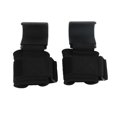 thumbnail image 1 of Ganchos para levantamiento de pesas ajustables que evitan resbalones, correas de muñeca de levantamiento de alta resistencia, correas de dominadas para hombres y mujeres, 2 piezas negras, 1 of 15
