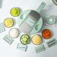 thumbnail image 3 of Coofit Vegetable Chopper Set Round Nonskid Hanging Kitchen Food Dicer Vegetable Cutter, 3 of 10