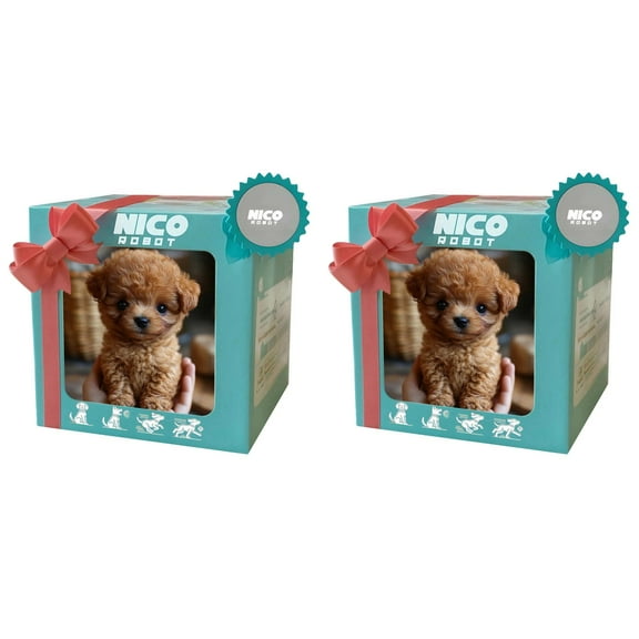 Toys Loveable Robot Dog Toy Short Hair Cozy Adventure for ,2 Pack