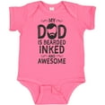 thumbnail image 3 of Inktastic My Dad is Bearded Inked and Awesome Boys or Girls Baby Bodysuit, 3 of 5