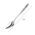 thumbnail image 2 of Kitchen Long Handle Silver Mirror Polishing Fruit Grapefruit Seratted Spoon Stainless Steel Saw-tooth, 2 of 7
