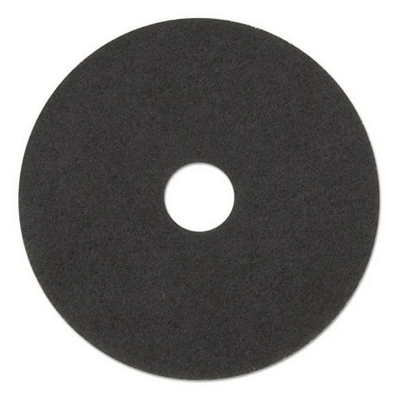 High Performance Stripping Floor Pads, 20" Diameter, Black, 5/carton | Bundle of 2 Cartons