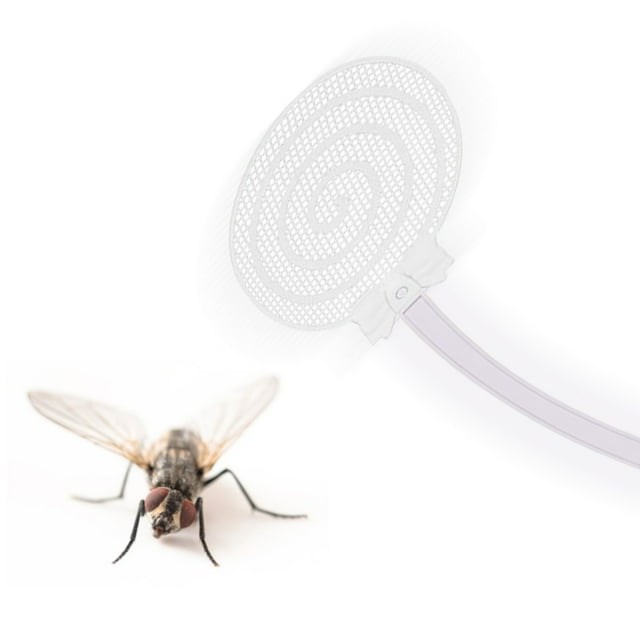 Telescopic Flyswatter Large Mesh, Lightweight Hanging Hole for Indoor Outdoor Kitchen Restaurant Easy to Clean