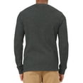 thumbnail image 3 of Ma Croix Mens Heavyweight Thermal Shirt Soft Cotton Active Big and Tall Stretchy Waffle Tee, 3 of 4