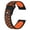 Black/Orange, variant on BISONSTRAP Watch Bands for Men and Women, Ventilated Silicone Watch Straps, Quick Release Sport Loop Band, 20mm, Black/Purple
