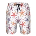 thumbnail image 3 of Logiee Starfish 1 Print Mens Swim Trunks Quick Dry Board Shorts,Breathable Hawaii Beach Shorts Swimwear Bathing Suits-XX-Large, 3 of 6