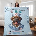 thumbnail image 2 of Just a Certified Nursing Assistant Cna Who Loves Her Mastiff Quilt Blanket Mastiffs Dog Lover Gifts Idea Cozy Comforter Throw Blanket - 00003, 2 of 5