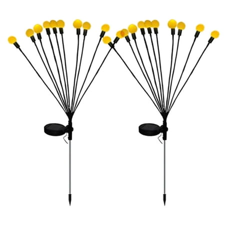 

Solar Powered Firefly Lights | Solar Lights Outdoor Garden Decorative | Waterproof Garden Art Fairy Lighting for Footpath Yard Patio Walkway Decor