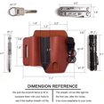 thumbnail image 4 of Funda multiherramienta para cinturón, organizador de bolsillo EDC de cuero para hombres, funda con portalápices, llavero, funda para linterna, bolsa de cuero EDC negra Sincero Electrónica, 4 of 5