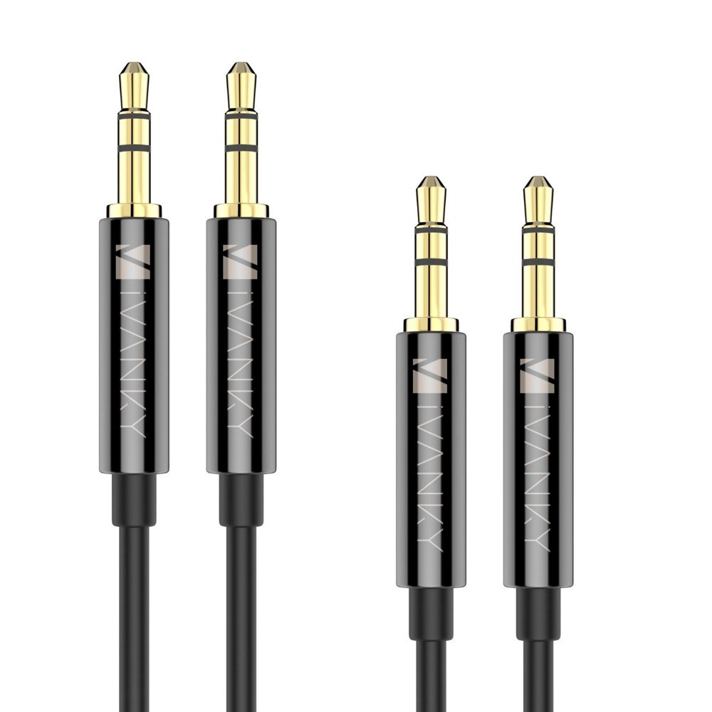 AUX Cable _ 2_Pack, 4ft_1.2M _ Copper Shell, Hi_Fi Sound Quality