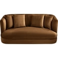 thumbnail image 4 of Meridian Furniture Alder Saddle Velvet Loveseat, 4 of 17