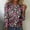 Pink, variant on AOOCHASLIY Women Fall Tops Womens Round Neck Pullover Long Sleeved Casual Printed Blouse