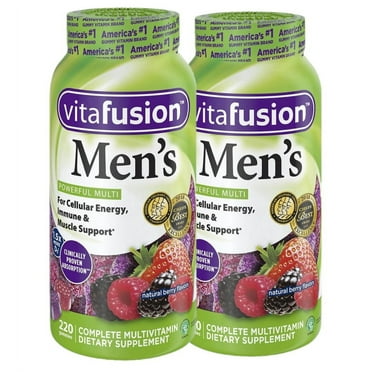 2 Pack Vitafusion Men's Flavor Gummy Vitamins Dietary Mineral Supplement 150 Eac