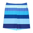 thumbnail image 4 of Hawaiian Shorts for Boys & Girls with Pockets 5-14Y Teens Trendy Elastic Waist Wide Leg Stripe Printed Comfort Beach Short Summer, 4 of 4