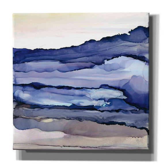 Epic Graffiti 'Bluescape III' by Chris Paschke, Canvas Wall Art, 12"x12"