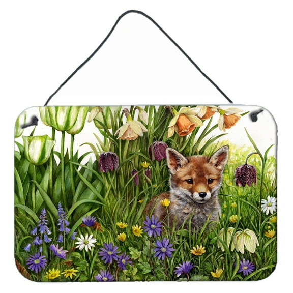 Carolines Treasures CDCO0464DS812 April Fox by Debbie Cook Wall or Door Hanging Prints  8x12 multicolor