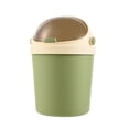 thumbnail image 3 of Kitchen Trash Can, Step-On Garbage Can with Lid, Tall Kitchen & Bathroom Trash Can, Small Office Waste Bin, Green - Xuniizn, 3 of 7